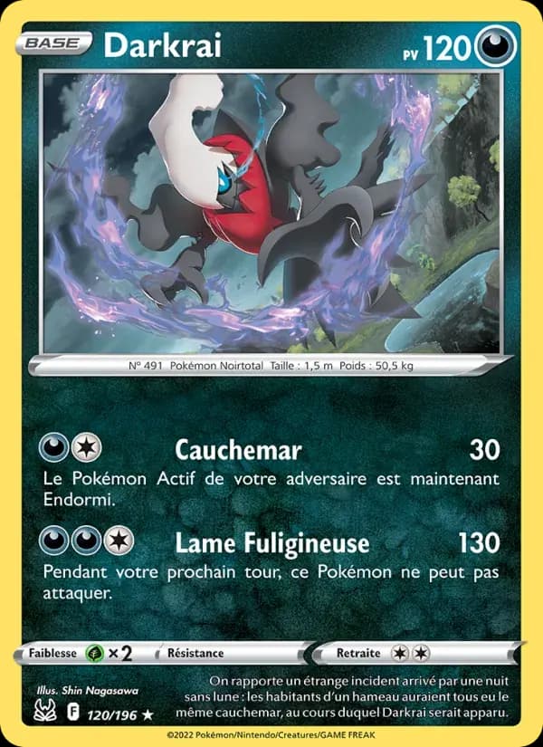 Darkrai — Origine Perdue 120 French Pokémon card