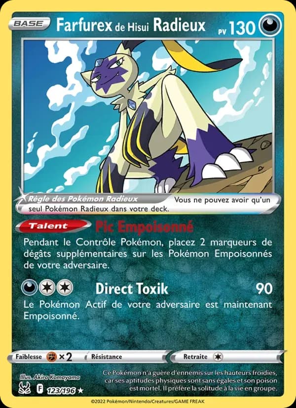 Farfurex de Hisui Radieux — Origine Perdue 123 French Pokémon card