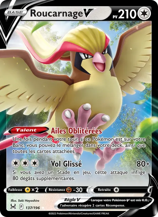 Roucarnage V — Origine Perdue 137 French Pokémon card