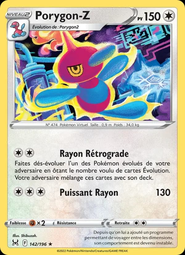 Porygon-Z — Origine Perdue 142 French Pokémon card