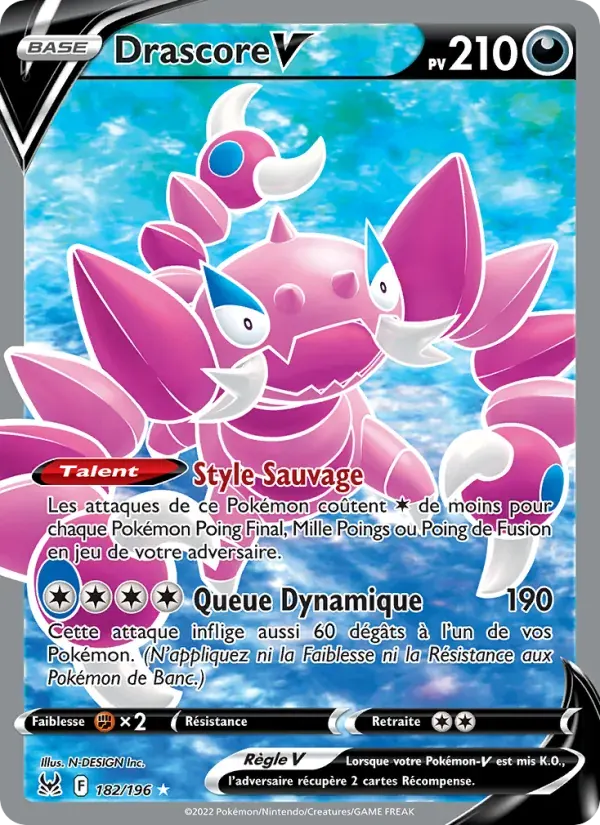 Drascore V — Origine Perdue 182 French Pokémon card