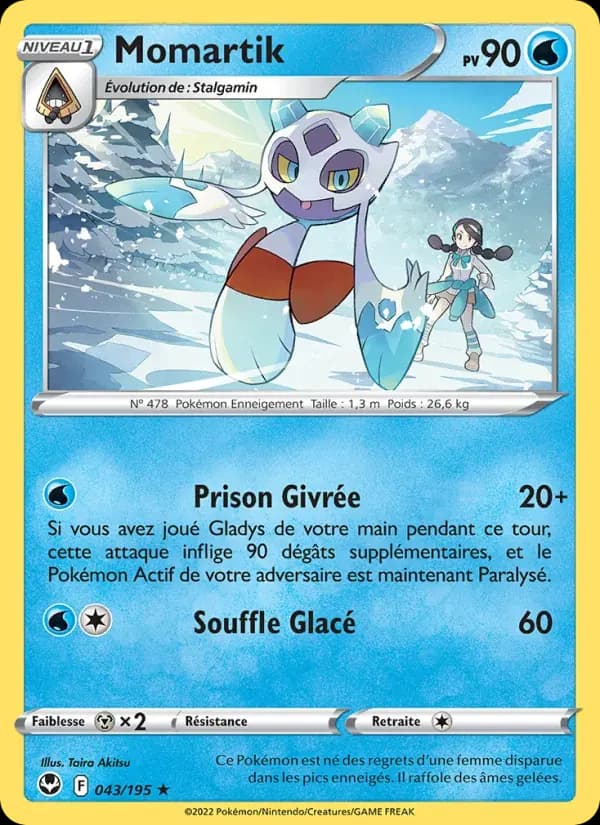 Momartik — Tempête Argentée 43 French Pokémon card
