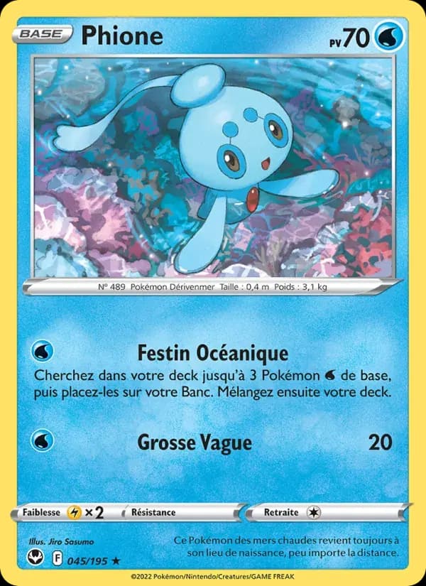 Phione — Tempête Argentée 45 French Pokémon card