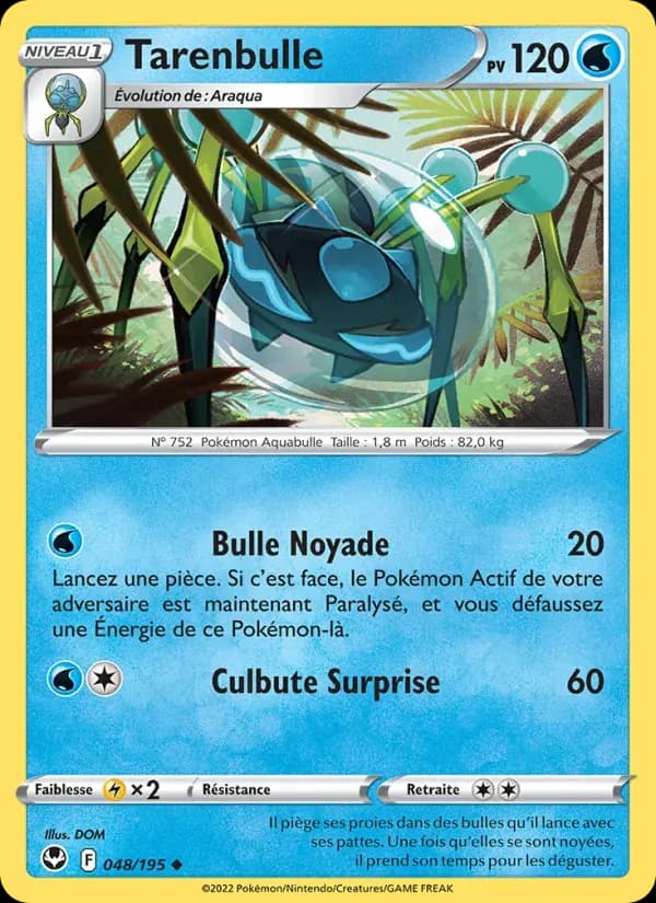 Tarenbulle — Tempête Argentée 48 French Pokémon card