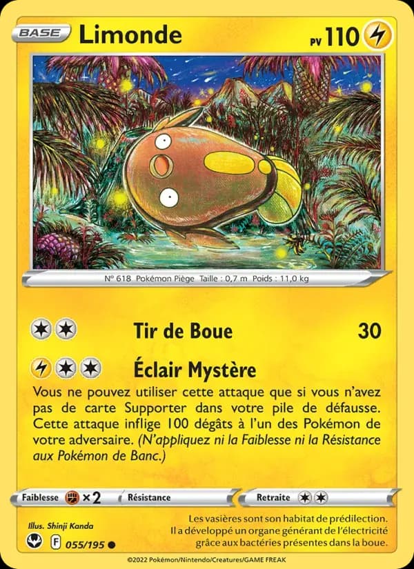 Limonde — Tempête Argentée 55 French Pokémon card