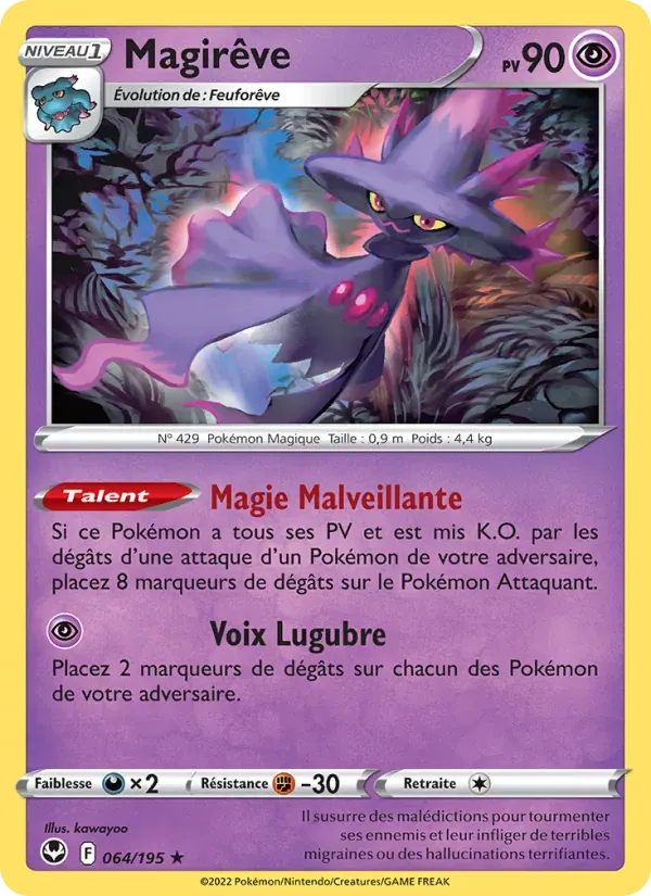 Magirêve — Tempête Argentée 64 French Pokémon card