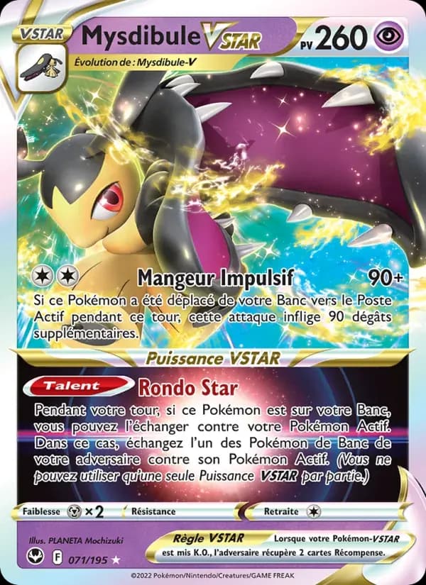 Mysdibule VSTAR — Tempête Argentée 71 French Pokémon card