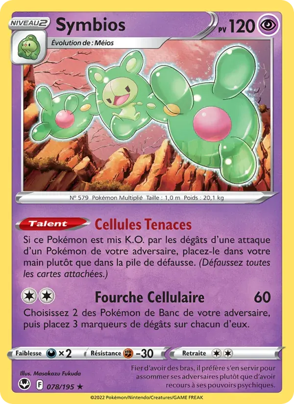 Symbios — Tempête Argentée 78 French Pokémon card