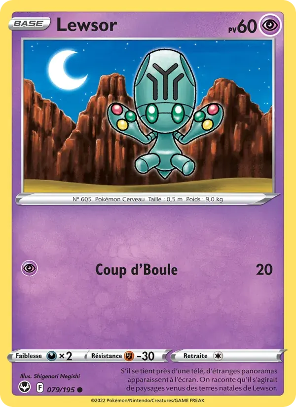 Lewsor — Tempête Argentée 79 French Pokémon card