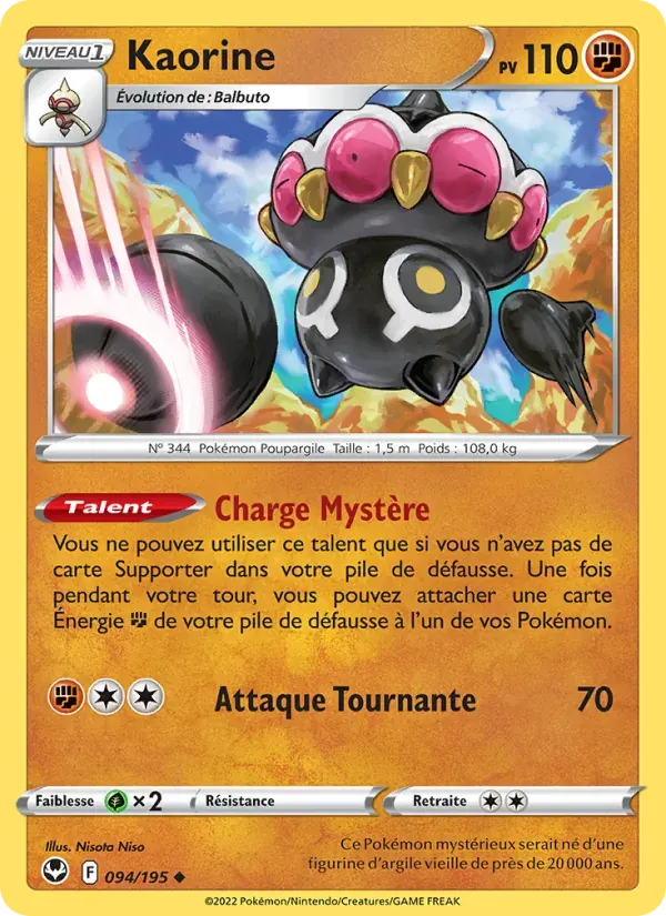 Kaorine — Tempête Argentée 94 French Pokémon card
