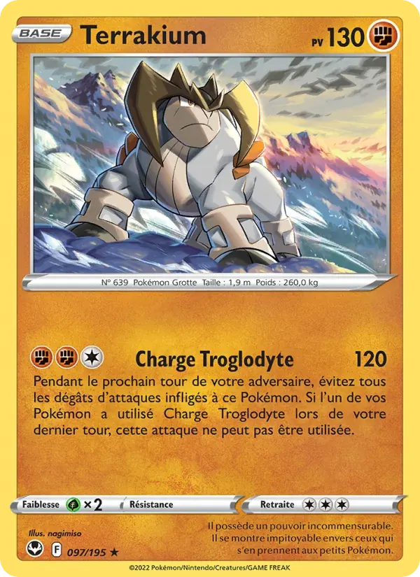 Terrakium — Tempête Argentée 97 French Pokémon card