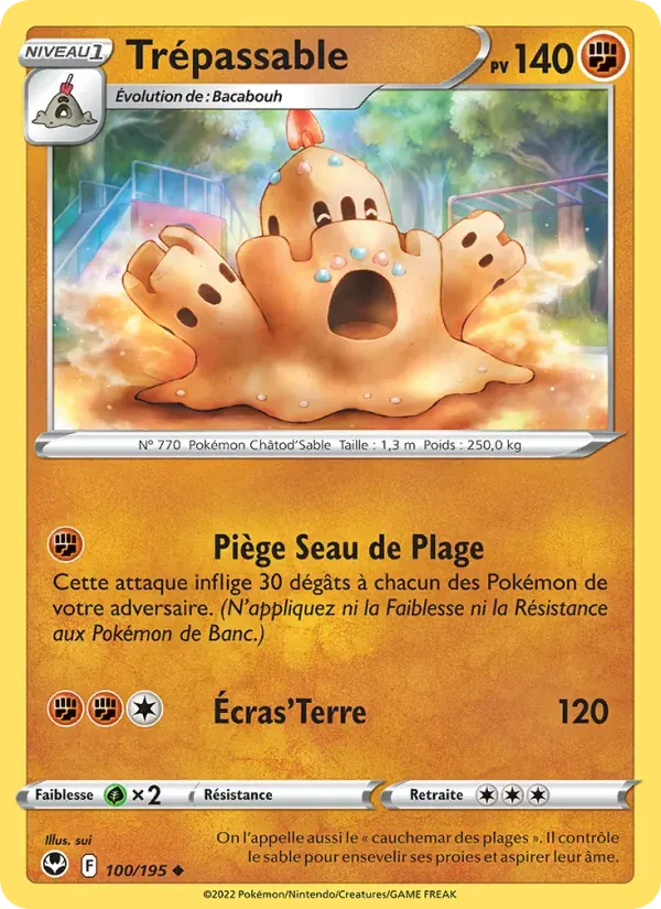 Trépassable — Tempête Argentée 100 French Pokémon card