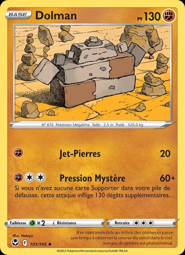 Dolman — Tempête Argentée 101 French Pokémon card