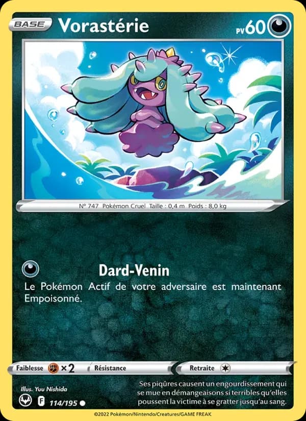Vorastérie — Tempête Argentée 114 French Pokémon card