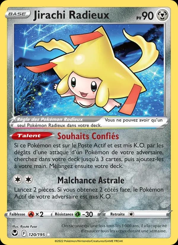 Jirachi Radieux — Tempête Argentée 120 French Pokémon card