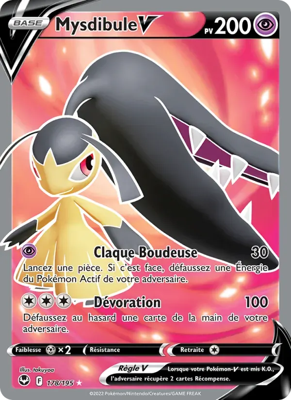 Mysdibule V — Tempête Argentée 178 French Pokémon card