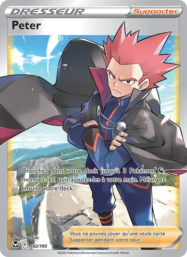 Peter — Tempête Argentée 192 French Pokémon card