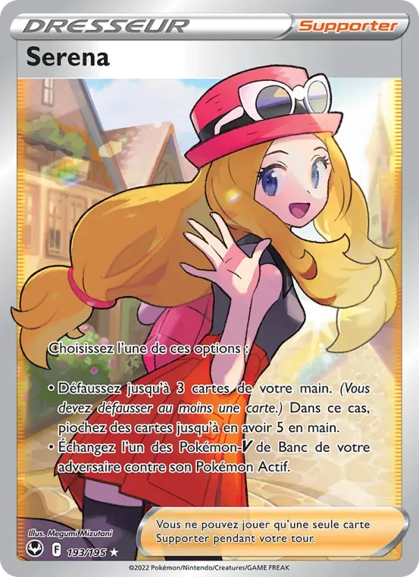 Serena — Tempête Argentée 193 French Pokémon card
