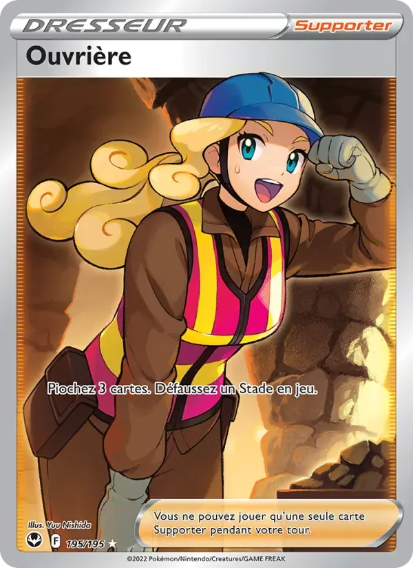 Ouvrière — Tempête Argentée 195 French Pokémon card