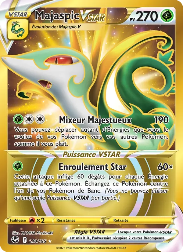 Majaspic VSTAR — Tempête Argentée 210 French Pokémon card