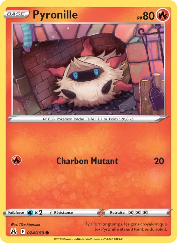 Pyronille — Zénith Suprême 24 French Pokémon card
