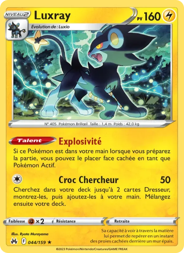 Luxray — Zénith Suprême 44 French Pokémon card