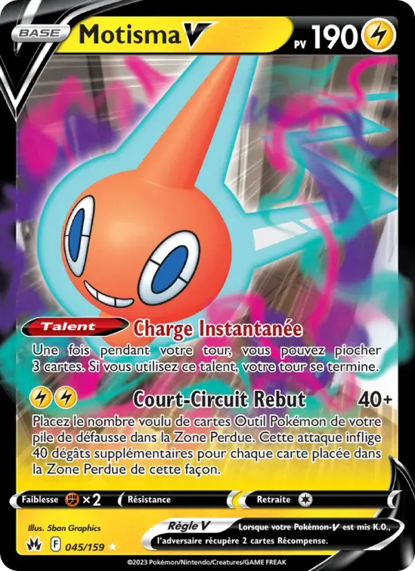 Motisma V — Zénith Suprême 45 French Pokémon card