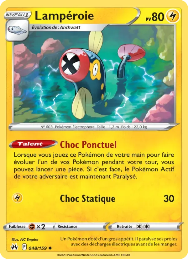 Lampéroie — Zénith Suprême 48 French Pokémon card