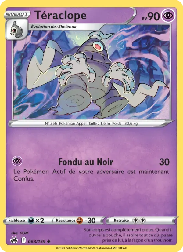 Téraclope — Zénith Suprême 63 French Pokémon card