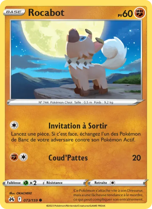 Rocabot — Zénith Suprême 73 French Pokémon card