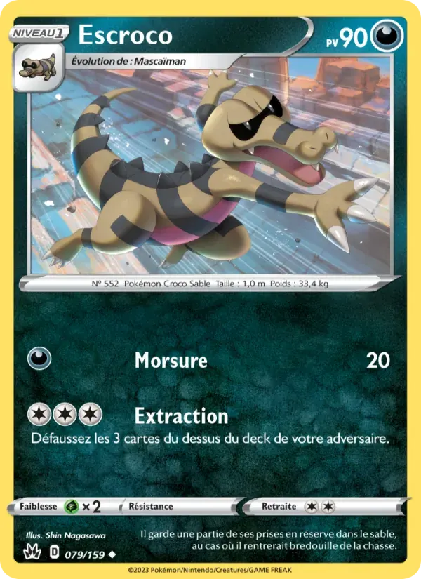 Escroco — Zénith Suprême 79 French Pokémon card
