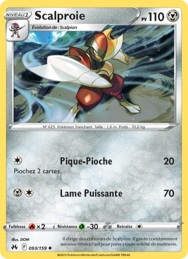 Scalproie — Zénith Suprême 93 French Pokémon card