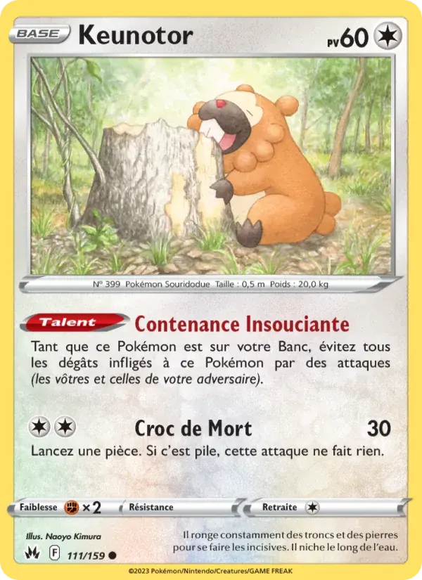 Keunotor — Zénith Suprême 111 French Pokémon card