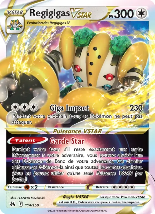 Regigigas VSTAR — Zénith Suprême 114 French Pokémon card
