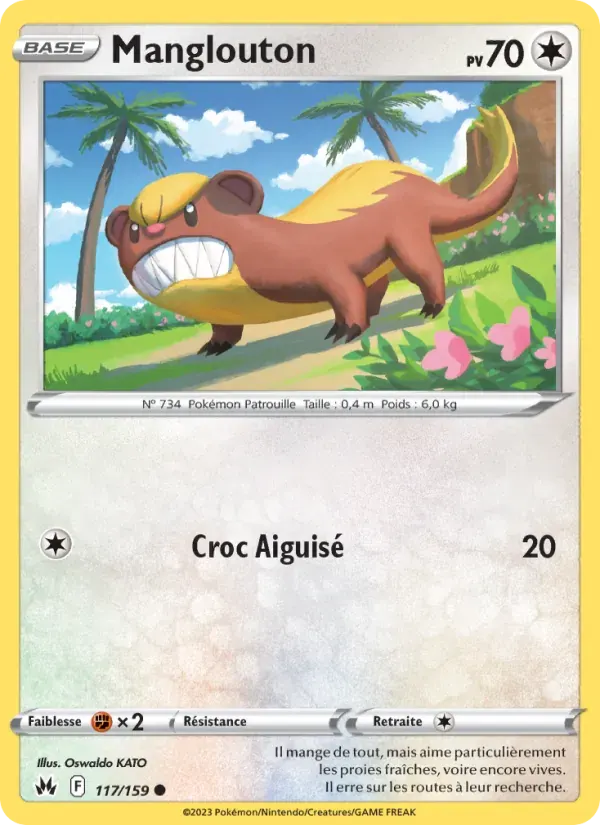 Manglouton — Zénith Suprême 117 French Pokémon card