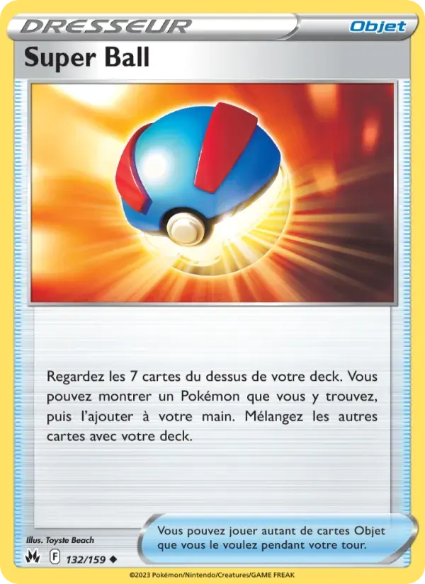Super Ball — Zénith Suprême 132 French Pokémon card