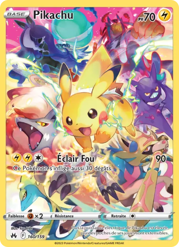 Pikachu — Zénith Suprême 160 French Pokémon card
