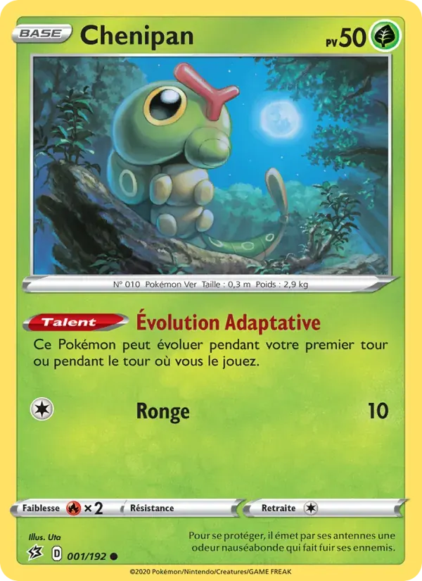 Chenipan — Clash des Rebelles 1 French Pokémon card