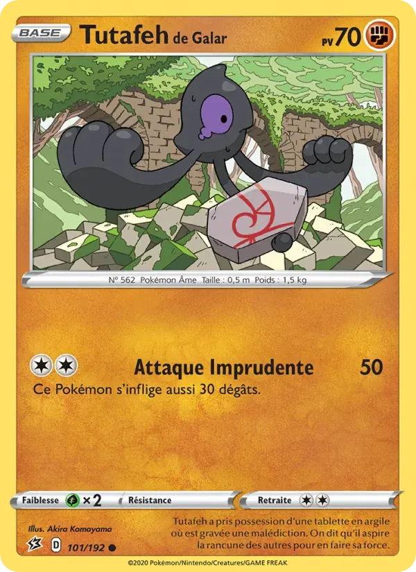 Tutafeh de Galar — Clash des Rebelles 101 French Pokémon card