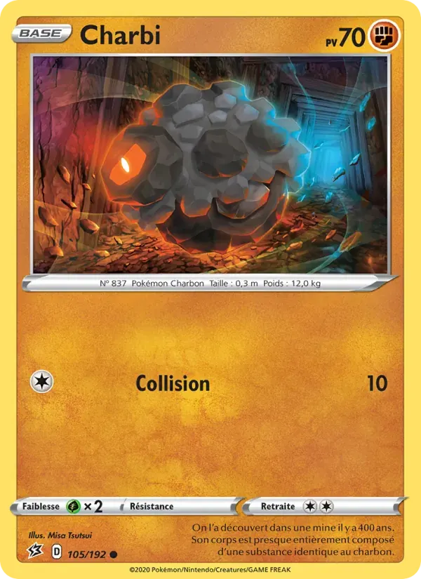 Charbi — Clash des Rebelles 105 French Pokémon card