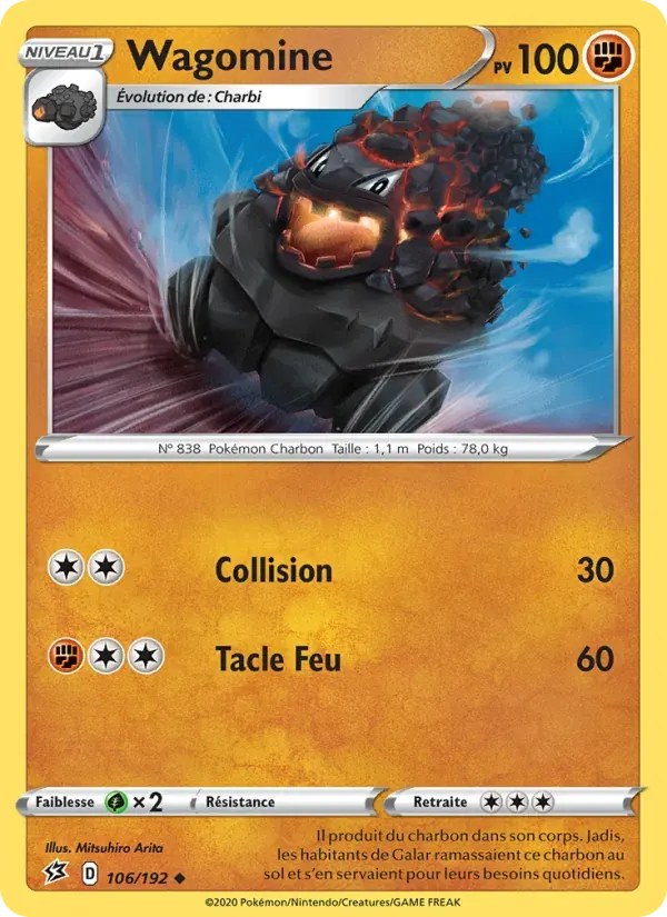 Wagomine — Clash des Rebelles 106 French Pokémon card