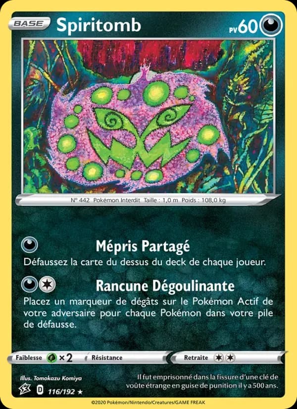 Spiritomb — Clash des Rebelles 116 French Pokémon card