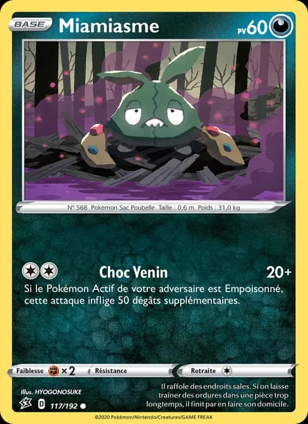 Miamiasme — Clash des Rebelles 117 French Pokémon card