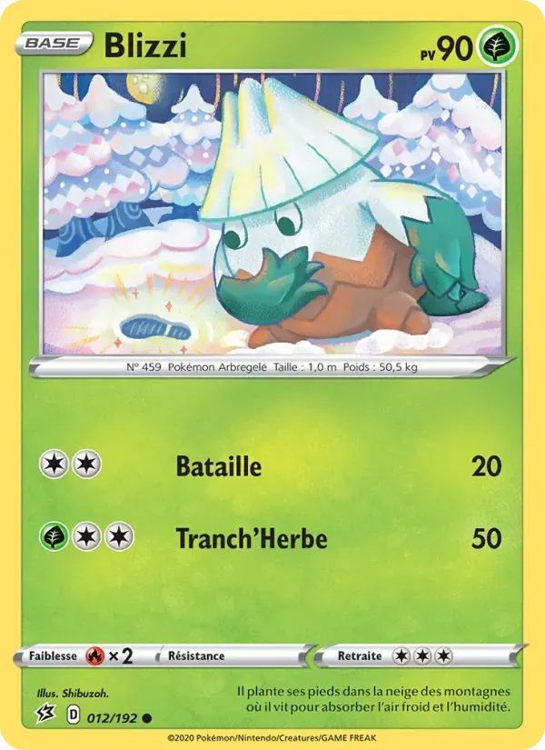 Blizzi — Clash des Rebelles 12 French Pokémon card