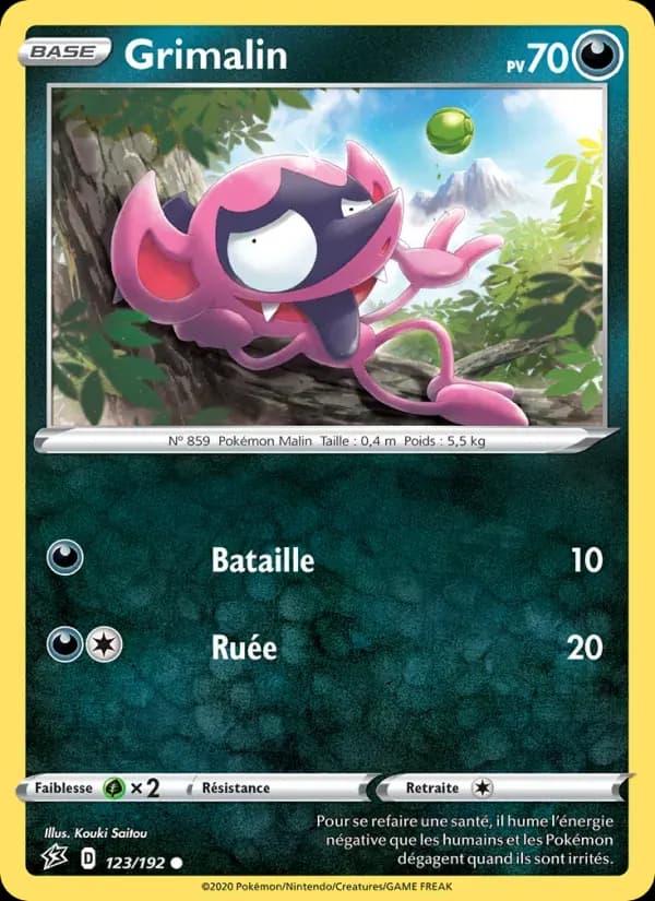 Grimalin — Clash des Rebelles 123 French Pokémon card