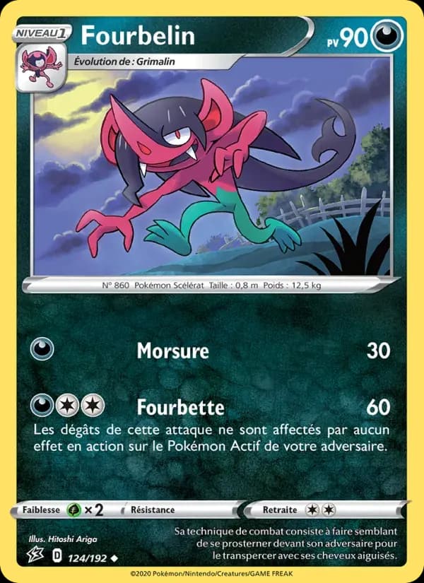 Fourbelin — Clash des Rebelles 124 French Pokémon card