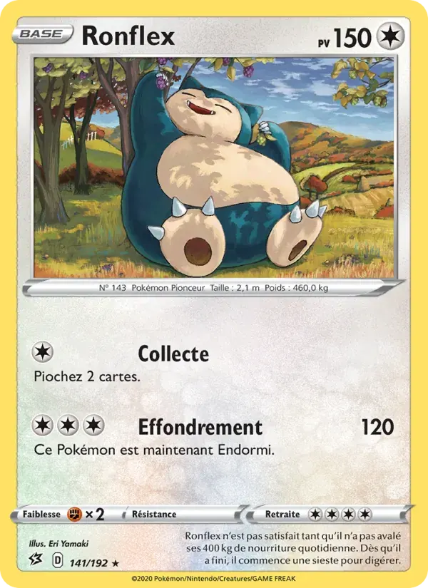 Ronflex — Clash des Rebelles 141 French Pokémon card