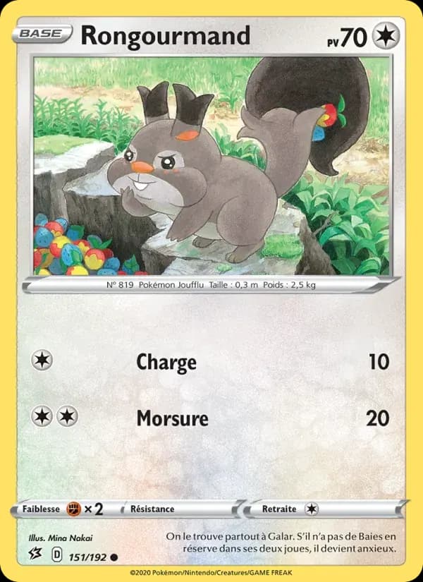 Rongourmand — Clash des Rebelles 151 French Pokémon card