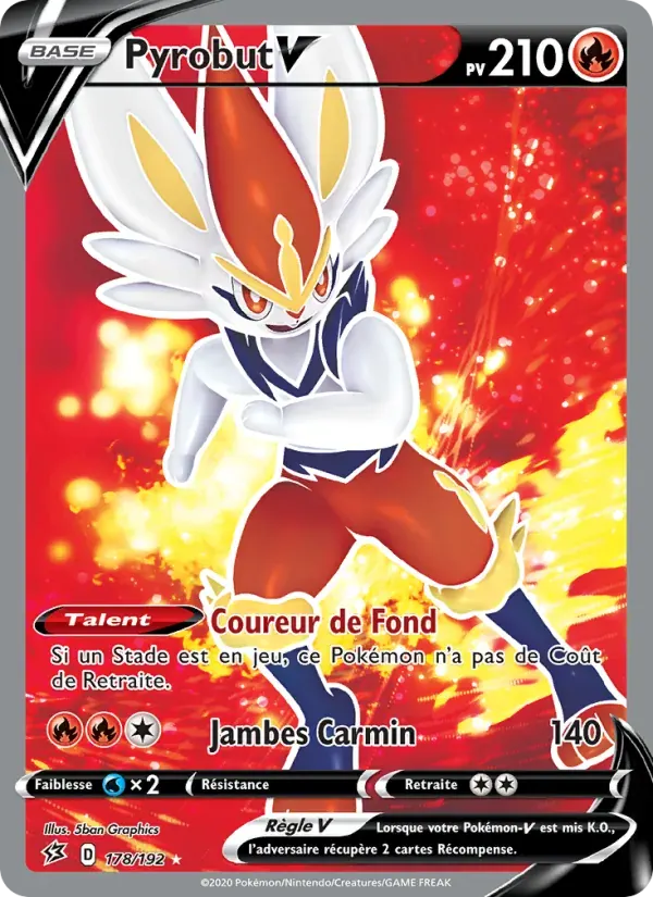 Pyrobut V — Clash des Rebelles 178 French Pokémon card