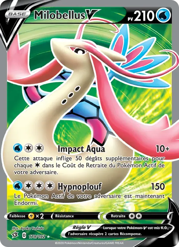 Milobellus V — Clash des Rebelles 179 French Pokémon card